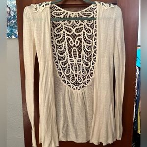Light cream lace cardigan